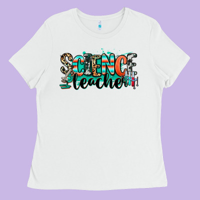 Science Teacher Ladies Tee Designed By Ranaportraitstore