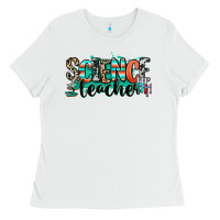 White science teacher Ladies Tee - RanaPortraitStore