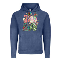 Vintage Denim 2024 happy new year Vintage Hoodie - MaliasSmallBusiness