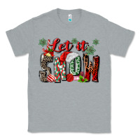 Heather Grey let it snow Classic Tee - MaliasSmallBusiness