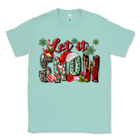 Seafoam let it snow Classic Tee - MaliasSmallBusiness