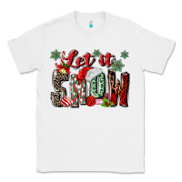 White let it snow Classic Tee - MaliasSmallBusiness