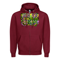 Burgundy here for the beads Zipper Hoodie - CowGirlArtShop