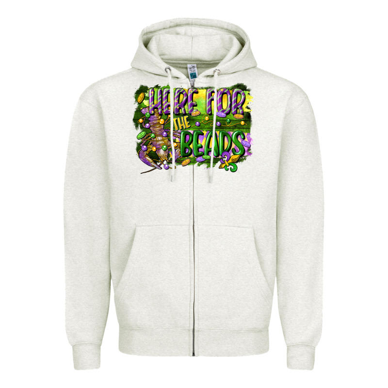 Here For The Beads Zipper Hoodie by CowGirlArtShop | Teevron