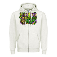 Oatmeal Heather here for the beads Zipper Hoodie - CowGirlArtShop