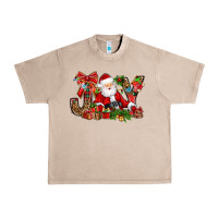 French Oak joy christmas with santa bbs Urban Heavy Tee - BundleAndBundleShop
