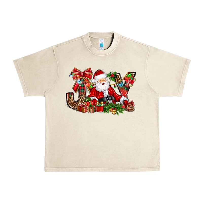 Joy Christmas With Santa Bbs Urban Heavy Tee by BundleAndBundleShop | Teevron