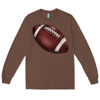 Chestnut football Long Sleeve Tee - BarkalooDesign