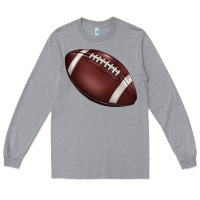 Heather Grey football Long Sleeve Tee - BarkalooDesign