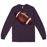 Plum football Long Sleeve Tee - BarkalooDesign