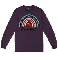 Plum preschool rainbow Long Sleeve Tee - RanaPortraitStore
