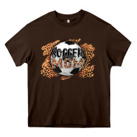 Chocolate Brown soccer mom Heavy Core Tee - AdoDesignShop