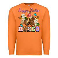 Carrot Happy Easter rodeo cowgirl Premium Sweatshirt - OliviaCreatesArt