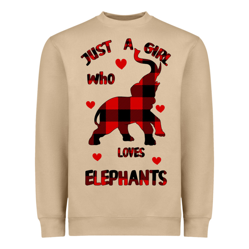 Just A Girl Who Loves Elephants - Elephant Heavyweight Sweatshirt by Bettercallsaul | Teevron