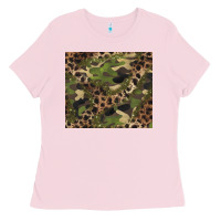 Bubblegum Pink camouflage  leopard Ladies Tee - BarkalooDesign
