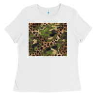 White camouflage  leopard Ladies Tee - BarkalooDesign