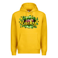 Lemon St. Patrick's Day lips lucky Premium Hoodie - HowdyJamesFarm