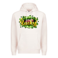 Pale Pink St. Patrick's Day lips lucky Premium Hoodie - HowdyJamesFarm