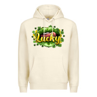 Sandshell St. Patrick's Day lips lucky Premium Hoodie - HowdyJamesFarm