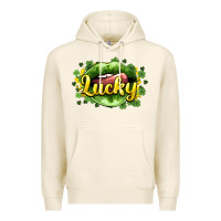 Tofu St. Patrick's Day lips lucky Premium Hoodie - HowdyJamesFarm