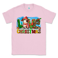 Bubblegum Pink love christmas cow Classic Tee - MaliasSmallBusiness