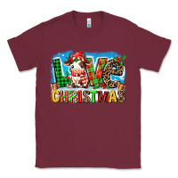Burgundy love christmas cow Classic Tee - MaliasSmallBusiness
