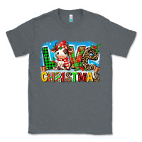 Charcoal Heather love christmas cow Classic Tee - MaliasSmallBusiness
