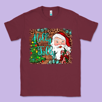 Holly Jolly Classic Tee Designed By Jahusdesignshop
