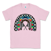 Bubblegum Pink Racing Rainbow Classic Tee - CowhideDigitalArt