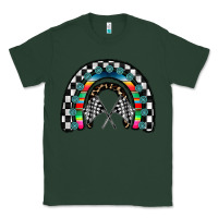 Sports Green Racing Rainbow Classic Tee - CowhideDigitalArt