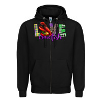 Black love crawfish mardi gras Zipper Hoodie - CowGirlArtShop