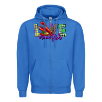True Royal love crawfish mardi gras Zipper Hoodie - CowGirlArtShop