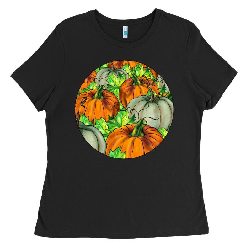 Fall Rounded Ladies Tee by LillyAllenDesigns | Teevron