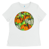 White Fall Rounded Ladies Tee - LillyAllenDesigns
