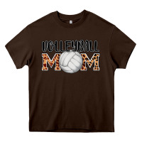 Chocolate Brown volleyball mom Heavy Core Tee - AdoDesignShop