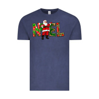 Vintage Denim Noel Santa Vintage Tee - NancyCooperArtShop
