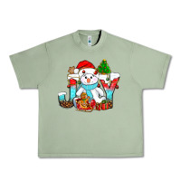 Oil Green joy christmas with snowman bbs Urban Heavy Tee - BundleAndBundleShop