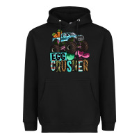 Black Easter Day Monster truck Easter egg crusher Heavyweight Hoodie - OliviaCreatesArt