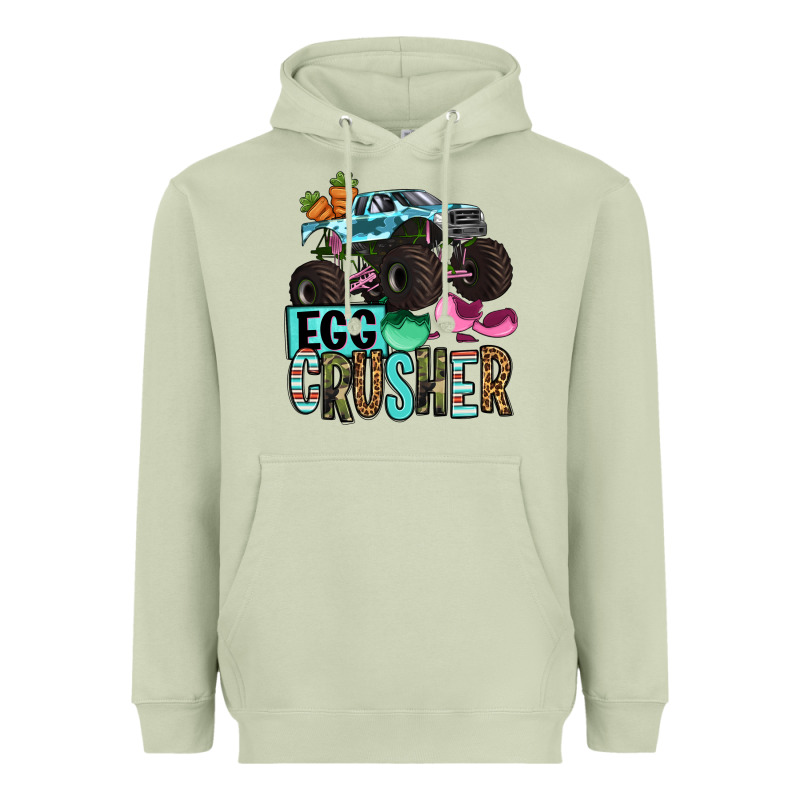 Easter Day Monster Truck Easter Egg Crusher Heavyweight Hoodie by OliviaCreatesArt | Teevron
