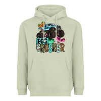 Matcha Easter Day Monster truck Easter egg crusher Heavyweight Hoodie - OliviaCreatesArt