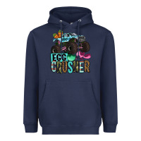 Navy Easter Day Monster truck Easter egg crusher Heavyweight Hoodie - OliviaCreatesArt