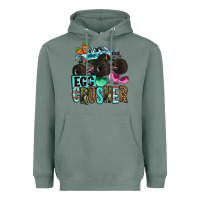 Sage Easter Day Monster truck Easter egg crusher Heavyweight Hoodie - OliviaCreatesArt