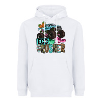 White Easter Day Monster truck Easter egg crusher Heavyweight Hoodie - OliviaCreatesArt