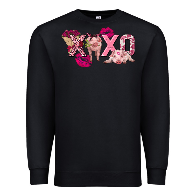 Valentine's Day Pig Xoxo Premium Sweatshirt by FaDigitalArtStudio | Teevron