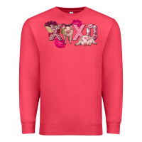 Cardinal Valentine's Day pig xoxo Premium Sweatshirt - FaDigitalArtStudio