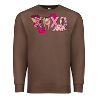 Chestnut Valentine's Day pig xoxo Premium Sweatshirt - FaDigitalArtStudio