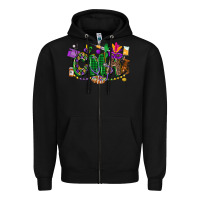 Black cma mardi gras cowgirl Zipper Hoodie - CowGirlArtShop