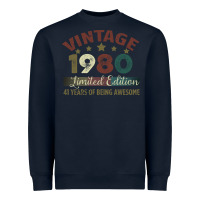 Navy Vintage 1980 Limited Edition 41 Years Of Being Awesome Heavyweight Sweatshirt - Bettercallsaul
