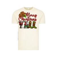 Vintage Arctic Merry Christmas Y'all Cowboy Vintage Tee - MaliasSmallBusiness