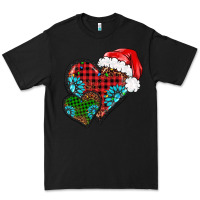 Black Christmas heart gemstones leopard Premium Tee - BarkalooDesign